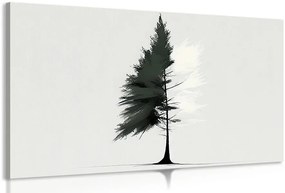 Obraz minimalistický ihličnatý strom
