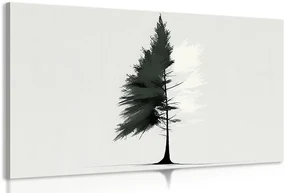 Obraz minimalistický ihličnatý strom