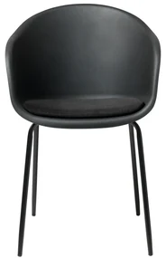Čierna jedálenská stolička Unique Furniture Topley