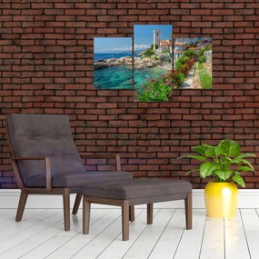 Obraz - Malebné pobrežie dediny (90x60 cm)