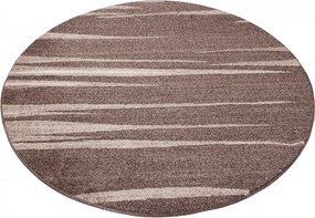 TA Koberec 3436A TMAVOHNEDÉ SARI KOLESO 3UX Rozmer: 130x130 cm