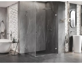 Mexen Lunar-B L pravý výklopný sprchový kút 95 x 70 cm, číre sklo, chrómová, 832L-095-070-01-00-P