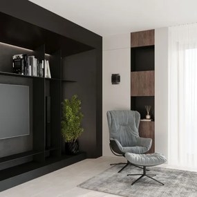 Sollux SL.0981 - Nástenné svietidlo HESTIA 1xG9/40W/230V čierna