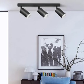 Bodové svietidlo LONDON 3xGU10/10W/230V čierna