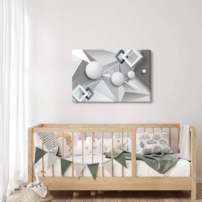 Geometrický abstraktný obraz (90x60 cm)