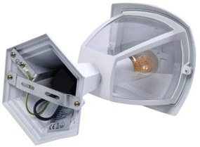Vonkajšia lampa FOX 1xE27/40W/230V IP44 biela