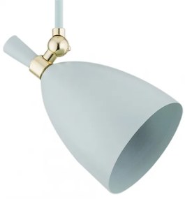 Argon 4685 - Luster na tyči CHARLOTTE 1xE27/15W/230V modrá/zlatá