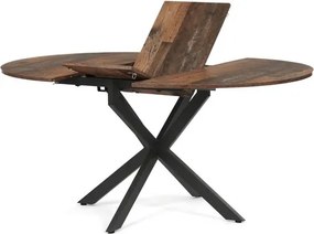 Jedálenský stôl Autronic 120-160x120 cm hnedá melamín DT-I1120 OLW2