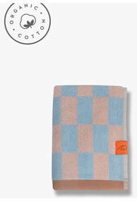 Modro-ružový uterák z bio bavlny 50x90 cm Retro - Mette Ditmer Denmark