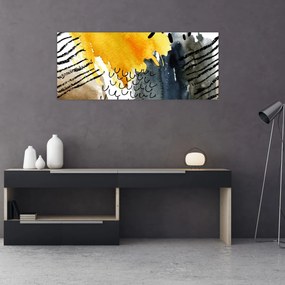 Obraz - Abstraktný akvarel (120x50 cm)