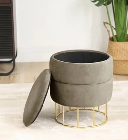 Úložná taburetka ELZA béžová