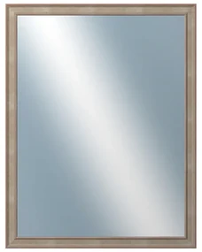 DANTIK - Zrkadlo v rámu, rozmer s rámom 70x90 cm z lišty TOOTH malá strieborná (3162)