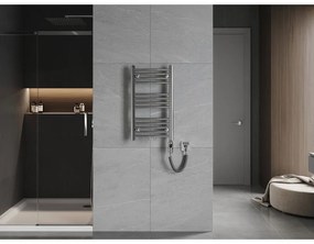 Mexen Ares, elektrické vykurovacie teleso 700 x 400 mm, 300 W, chrómová, W102-0700-400-2300-01