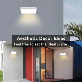 Brilagi-LED Vonkajšie nástenné sviet. so senzorom TRIANGLE LED/20W/230V biela IP65