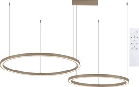 Brilagi - stmievateľný LED závesný luster PORTOFINO LED/98W/230V béžový + DO
