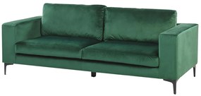 Pohovka trojsedačka VEDISO (polyester) (zelená). Vlastná spoľahlivá doprava až k Vám domov. 1019392