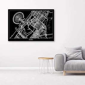 Gario Obraz na plátne Plán mesta Dubaj Rozmery: 60 x 40 cm
