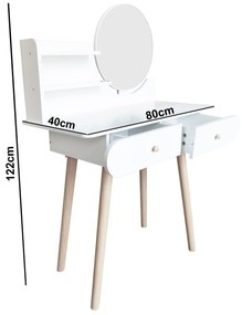 Toaletný stolík AGA MRDT08-W