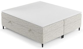 Svetlosivá boxspring posteľ s úložným priestorom 160x200 cm Araya – Maison de Rêve