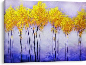 Obraz žltých stromov (70x50 cm)