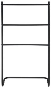 Matne čierny kovový stojan na uteráky Aracena – Allstar