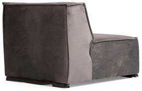 Dizajnová rohová sedačka Valtina 388 cm sivá - pravá