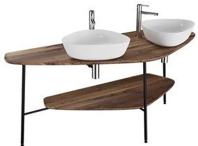 Vitra Plural deska pod umyvadlo 160 cm tmavý dub 64043