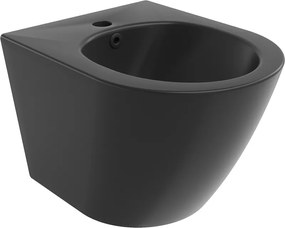 Mexen Lena, závesný bidet 48x37 cm, čierna matná, 35224885