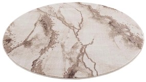 Dekorstudio Moderný okrúhly koberec CHIC 9272 - béžový Priemer koberca: 160cm