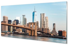 Nástenný panel  Panorama bridge river 120x60 cm