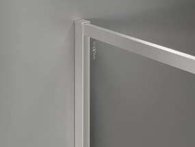 Mexen Kioto-F, sprchová zástena s rámom 70 x 202 cm, 8 mm sklo námraza, oceľový profil, 800-070-104-97-30