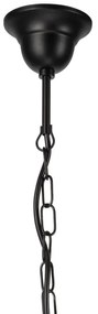 Luster na reťazi DONATO 3xE14/40W/230V čierna