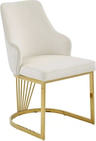 SI Alure Velvet stolička svetlo béžová