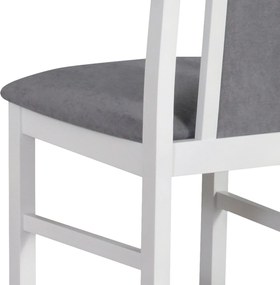 Sconto Jedálenská stolička BOLS 14 sivá/biela