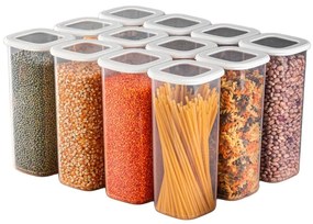 Plastové dózy v súprave 12 ks na potraviny Fresco – Hermia