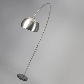 Oceľová oblúková lampa s kovovým tienidlom 33 cm nastaviteľná - XXL