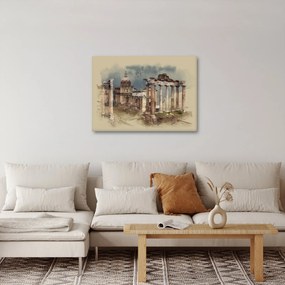 Obraz - Forum Romanum, Rím, Taliansko (70x50 cm)