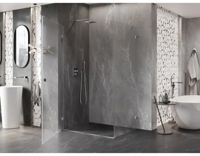 Mexen Lunar-B, výklopný sprchový kút ľavý 85 x 70 cm, 8mm číre sklo, chrómový profil, 832-085-070-01-00-L