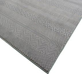 Koberec Zurich 1901 GREY – sivý obdĺžnikový koberec so vzorom Rozmer: 60x100 cm
