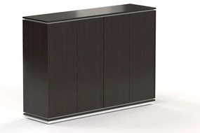 Stredná skriňa Creator 162,8 x 44,5 x 115,5 cm, biela / wenge