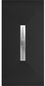 Mexen Toro, SMC obdĺžniková sprchová vanička 200 x 90 cm, čierna matná, 43709020