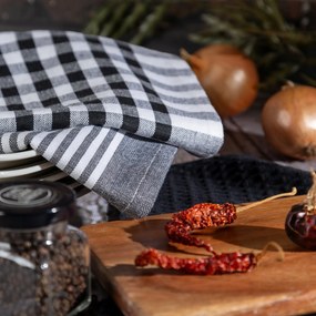 KUCHYNSKÁ UTIERKA LUCY SADA 3 KS 50X70 CM SIVÉ