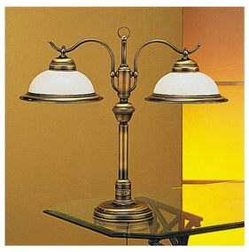 Jupiter 17 - OG2 - Stolná lampa OPÁL 2xE27/60W/230V