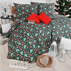Vianočné obliečky bavlnené Ilenia EMI: Štandardný set jednolôžko obsahuje 1x 140x200 + 1x 70x90