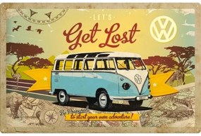 Plechová ceduľa Volkswagen VW - Let‘s Get Lost (60x40), (60 x 40 cm)