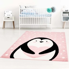 Dekorstudio Moderný koberec BUBBLE - Ružový Tučniak Rozmer koberca: 160x225cm