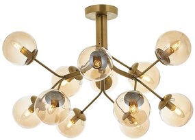 Prisadený luster VARANA 12xE14/40W/230V bronzový