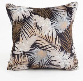 Obliečka na vankúš mikroplyš Digital 40 × 40 cm - Taisa čierno/zlatá