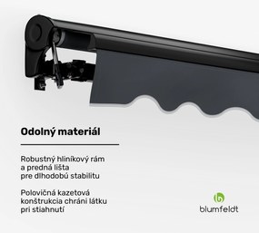 Blumfeldt CloudShade Markíza, Inteligentné ovládanie, UV ochrana, Montáž na stenu