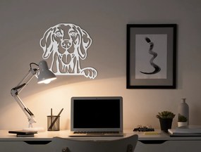 drevko 3D nálepka na stenu Weimarský stavač Rozmer obrazu: 40 x 44,5 cm, Farba dekorácie: Čierna